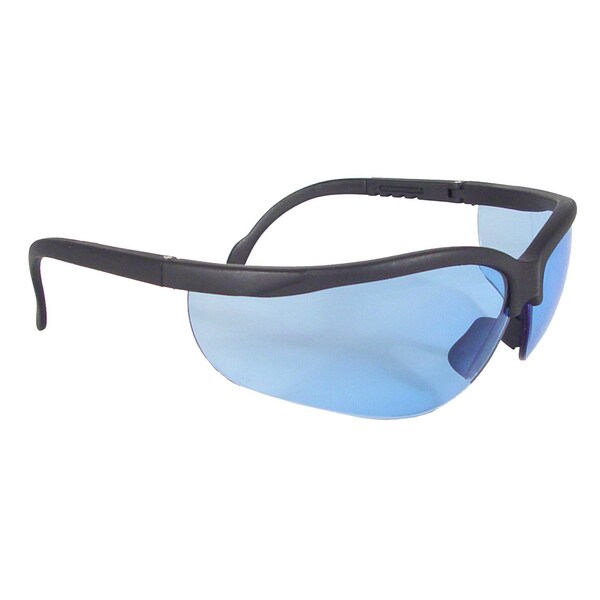 Radians Journey, Safety Glasses, Anti-Scratch, Light Blue Lens, Black Frame, Half-Frame, 1 PR JR01B0ID - main